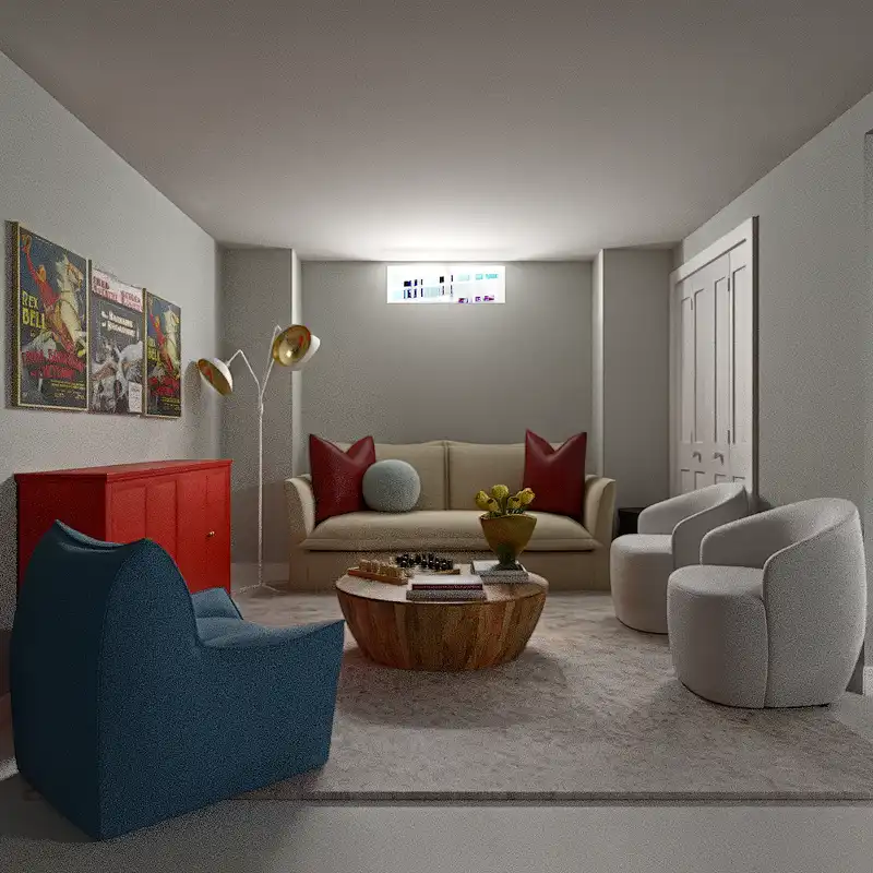 Transitional Living Room Design by Havenly Interior Designer Sam