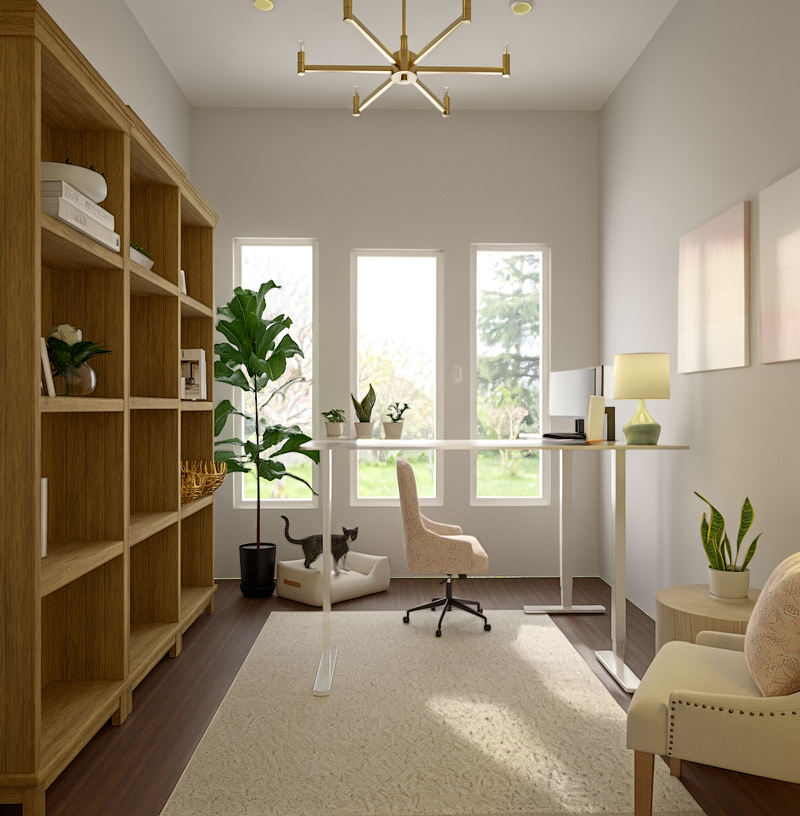 Modern, Classic, Organic Modern Office Design by Havenly Interior Designer Danielle